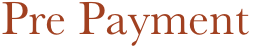 Pre Payment